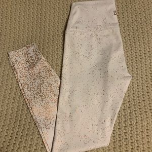 BUFFBUNNY rose/gold speckled leggings